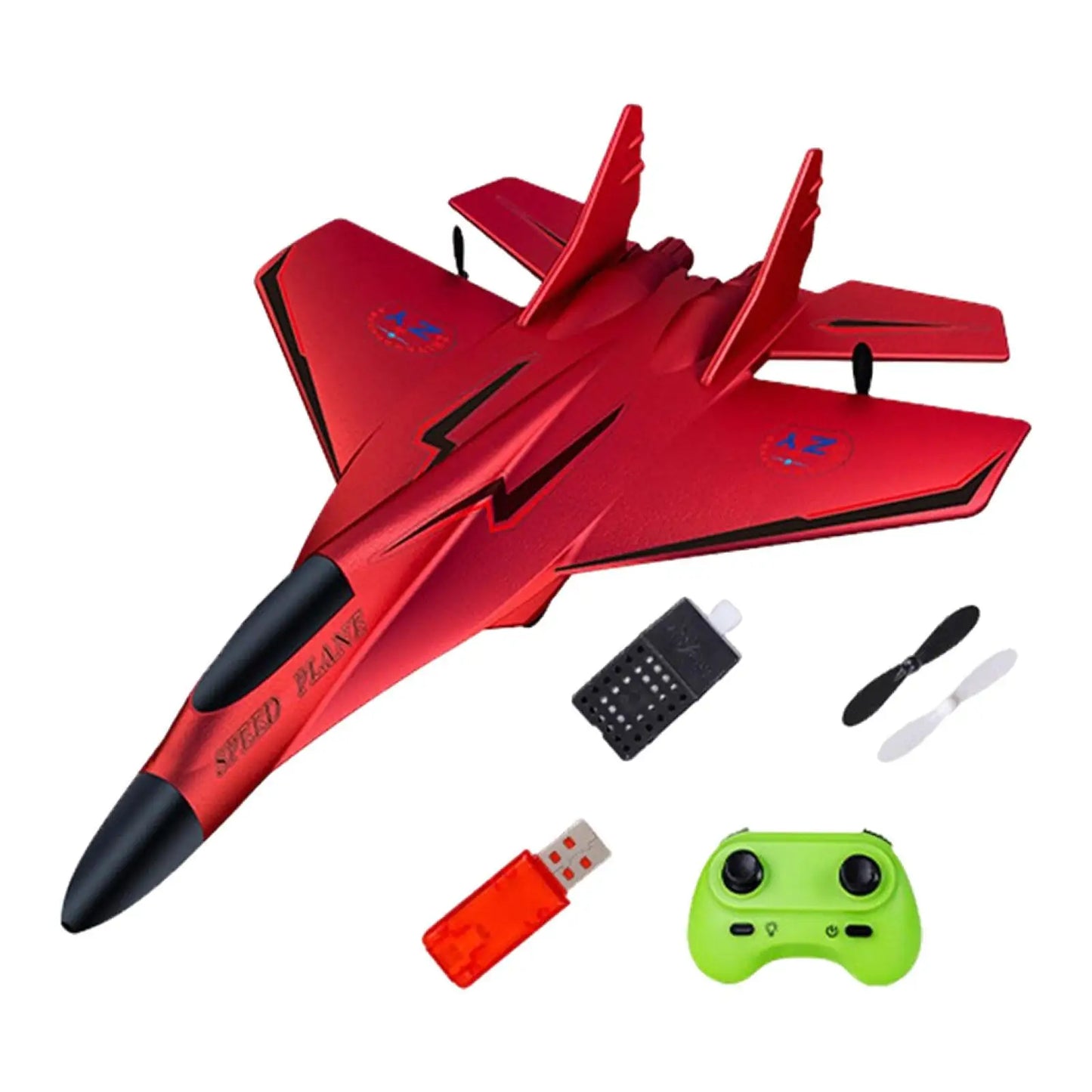 RC Foam Airplane Model Toy Model Jet Fighter RC Glider Age 8-12 Ready to Fly