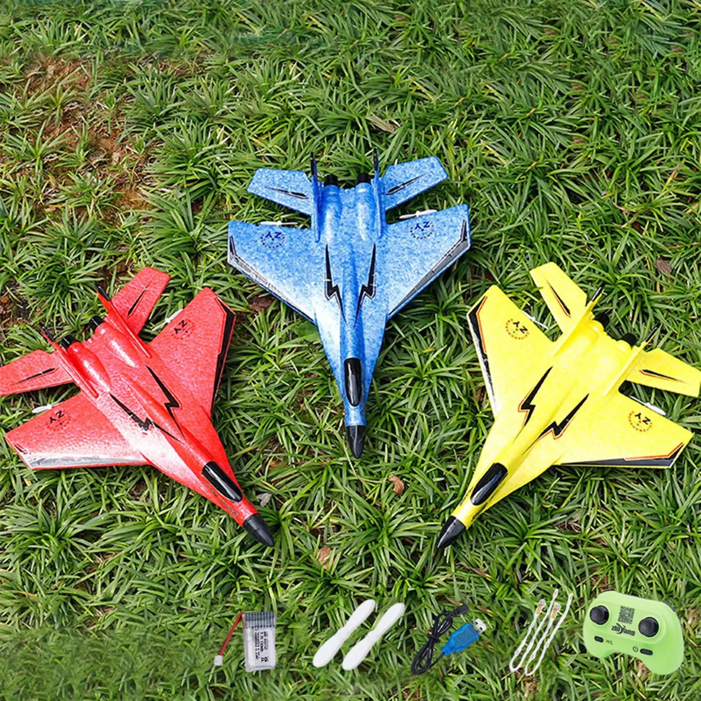 RC Foam Airplane Model Toy Model Jet Fighter RC Glider Age 8-12 Ready to Fly